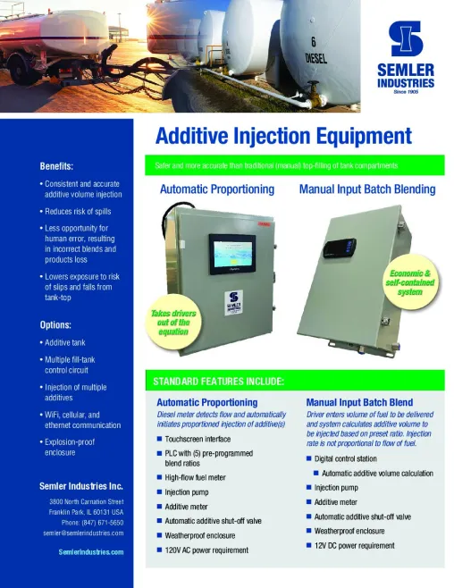 Additive Injection Datasheet