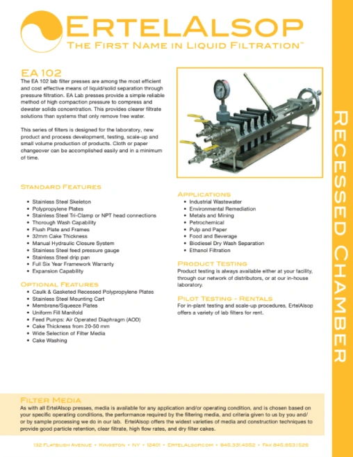 ErtelAlsop Filter Press