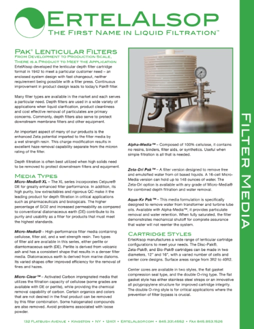 ErtelAlsop Lenticular Pak Filters