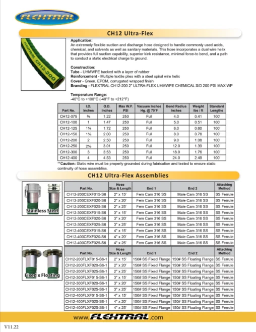 Flextral Chemical Hose