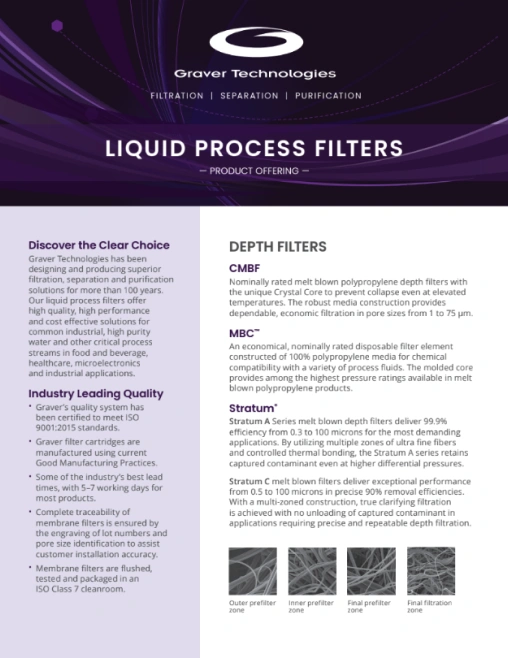 Graver Cartridge Filters