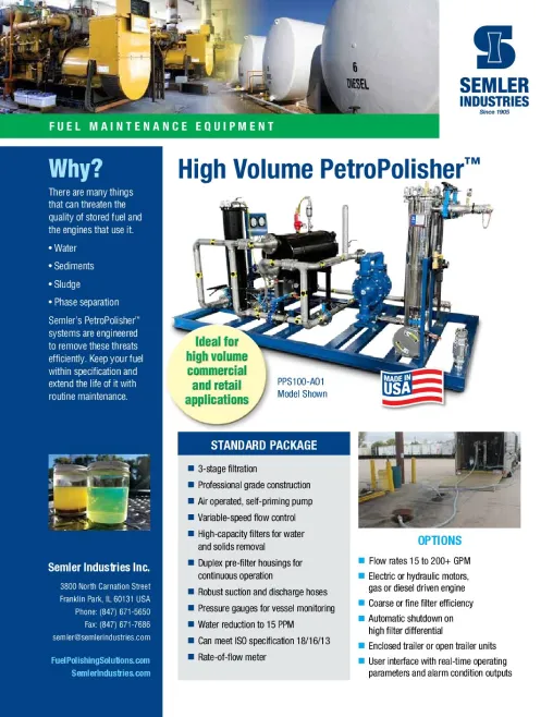 High Volume PetroPolisher Datasheet