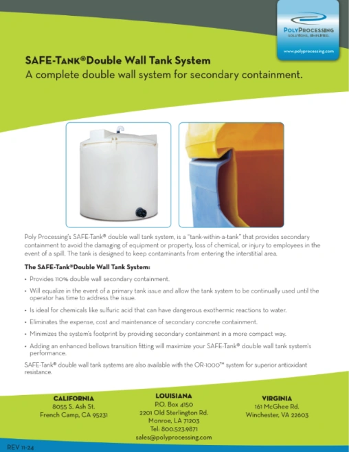 Poly Processing SAFE Tank 1