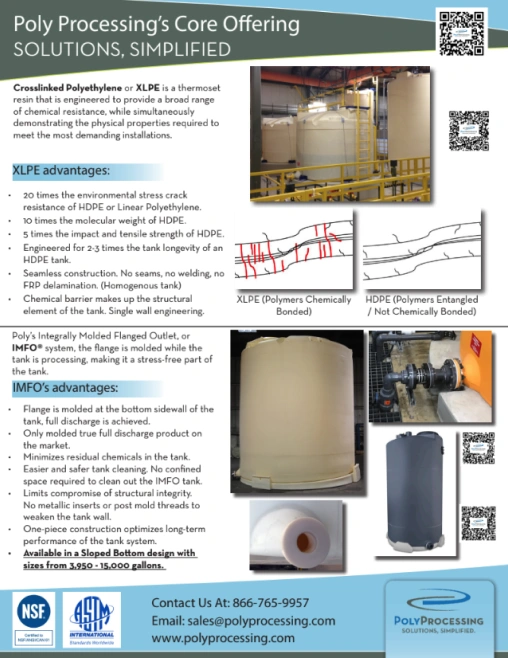 Poly Processing Tanks