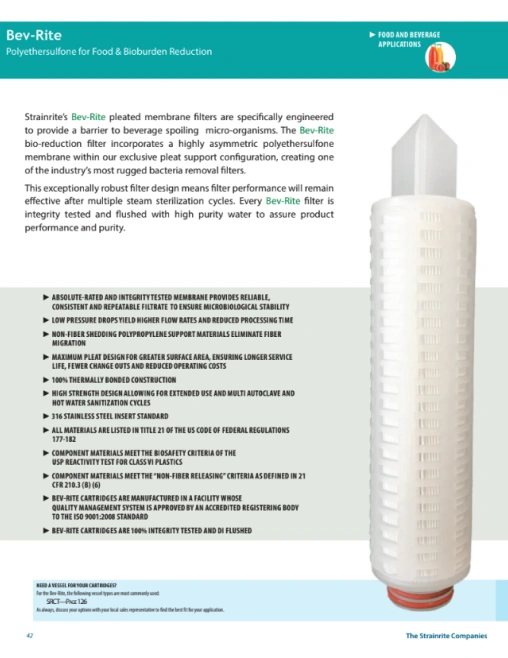Strainrite Bioburden Reduction