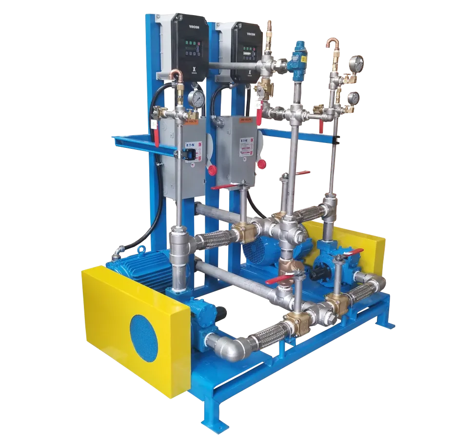 duplex pump recirculation skids