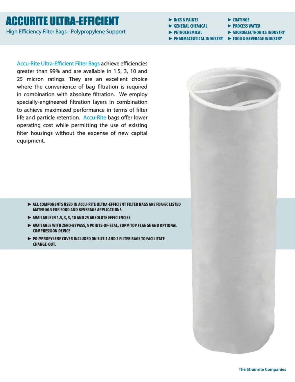 strainrite bag filters